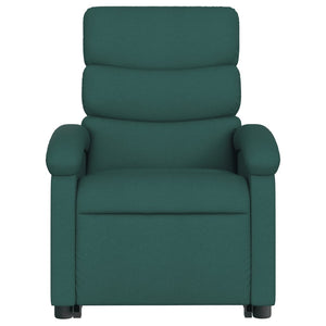 vidaXL Electric Stand up Recliner Chair Dark Green Fabric-6