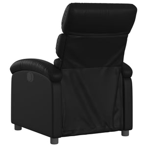 vidaXL Recliner Chair Black Faux Leather-2