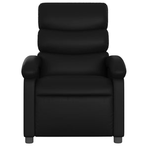 vidaXL Massage Recliner Chair Black Faux Leather-1