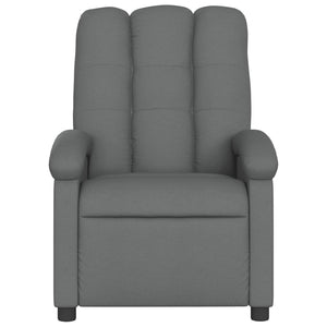 vidaXL Electric Massage Recliner Chair Dark Gray Fabric-6