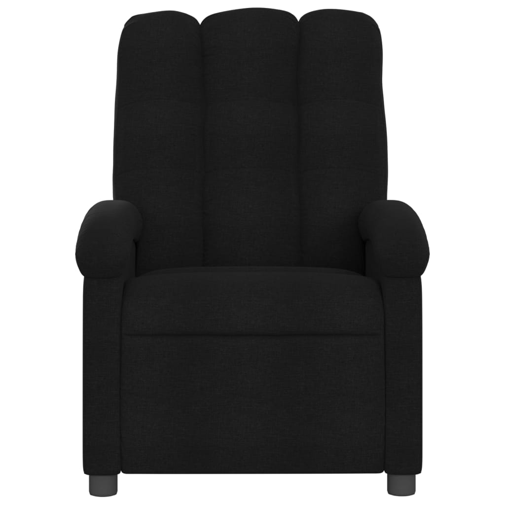 vidaXL Electric Massage Recliner Chair Black Fabric-6