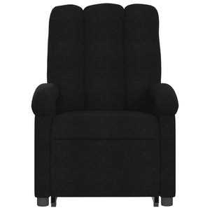 vidaXL Stand up Massage Recliner Chair Black Fabric-6