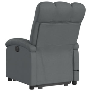 vidaXL Electric Stand up Massage Recliner Chair Dark Gray Fabric-2