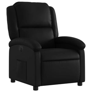 vidaXL Electric Recliner Chair Black Faux Leather-1