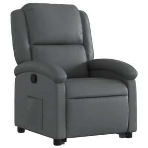 vidaXL Stand up Recliner Chair Gray Faux Leather-1