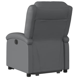 vidaXL Stand up Recliner Chair Gray Faux Leather-2