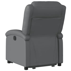 vidaXL Electric Stand up Recliner Chair Gray Faux Leather-2