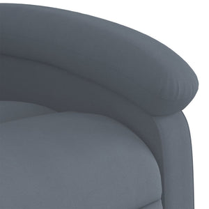 vidaXL Electric Massage Recliner Chair Dark Gray Velvet-7