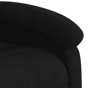 vidaXL Electric Massage Recliner Chair Black Velvet-7