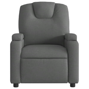 vidaXL Electric Massage Recliner Chair Dark Gray Fabric-6