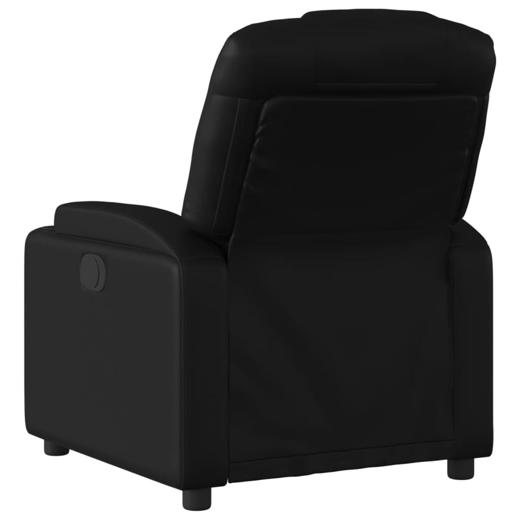 vidaXL Recliner Chair Black Faux Leather-1