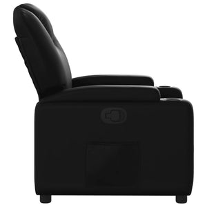 vidaXL Recliner Chair Black Faux Leather-5