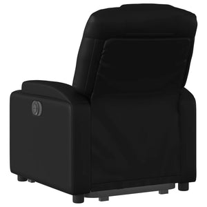 vidaXL Stand up Recliner Chair Black Faux Leather-2