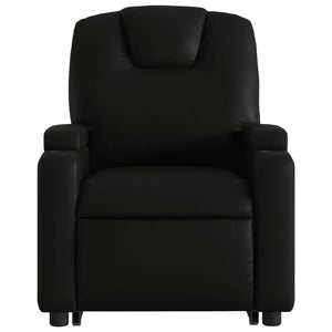 vidaXL Stand up Recliner Chair Black Faux Leather-6