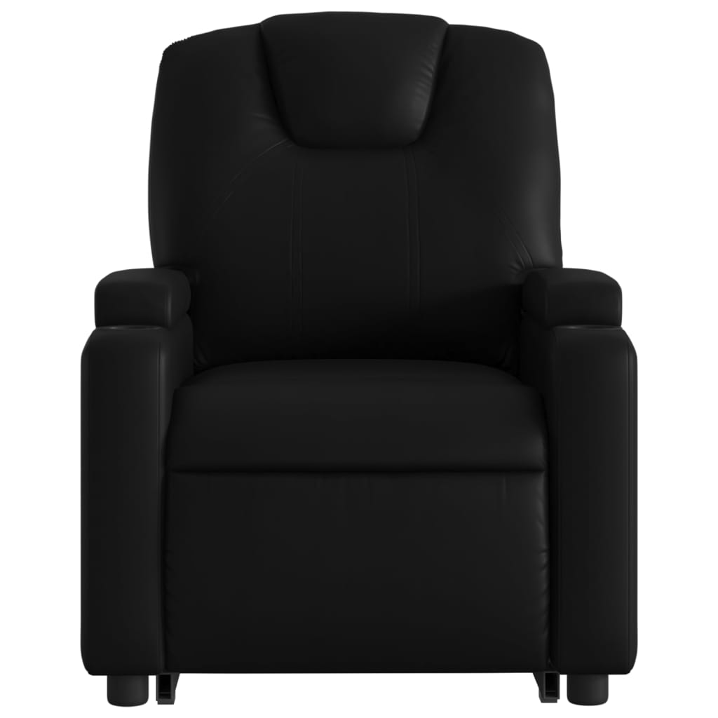 vidaXL Stand up Massage Recliner Chair Black Faux Leather-6