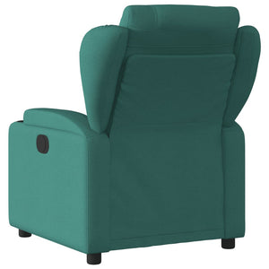 vidaXL Electric Massage Recliner Chair Dark Green Fabric-2