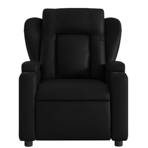 vidaXL Massage Recliner Chair Black Faux Leather-5