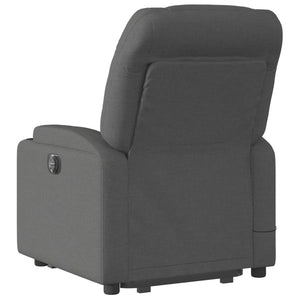 vidaXL Stand up Massage Recliner Chair Dark Gray Fabric-2