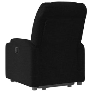 vidaXL Stand up Massage Recliner Chair Black Fabric-2