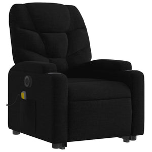 vidaXL Electric Stand up Massage Recliner Chair Black Fabric-1