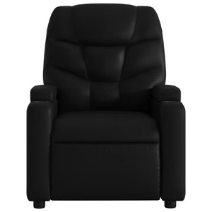 vidaXL Massage Recliner Chair Black Faux Leather-5