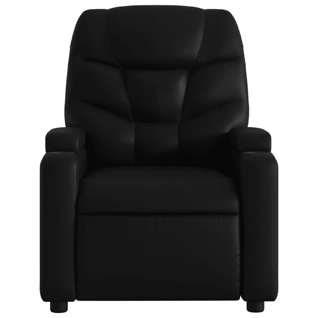 vidaXL Electric Massage Recliner Chair Black Faux Leather-6