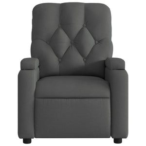 vidaXL Electric Massage Recliner Chair Dark Gray Fabric-6