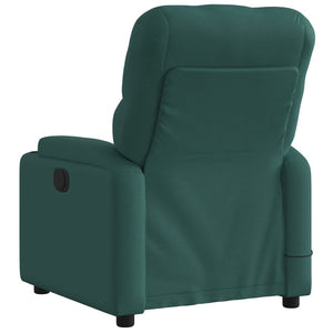 vidaXL Electric Massage Recliner Chair Dark Green Fabric-2