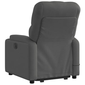 vidaXL Stand up Massage Recliner Chair Dark Gray Fabric-2