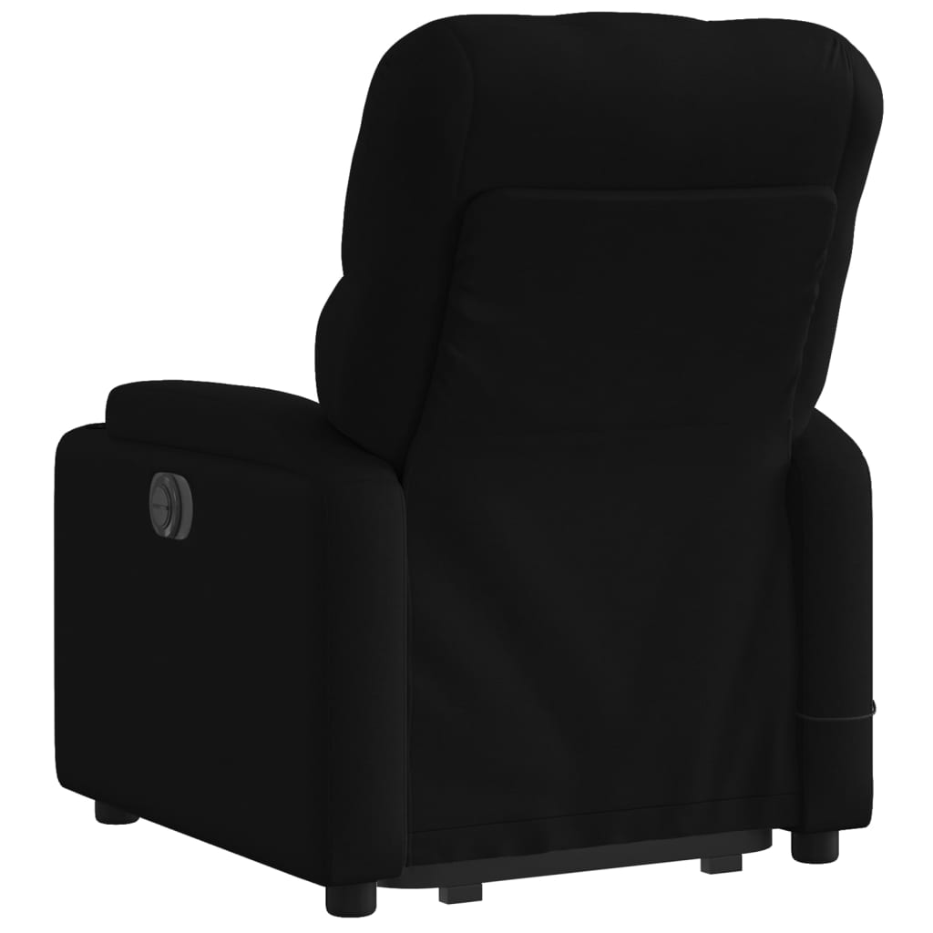 vidaXL Stand up Massage Recliner Chair Black Fabric-2