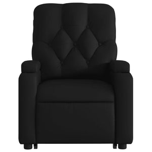 vidaXL Stand up Massage Recliner Chair Black Faux Leather-6