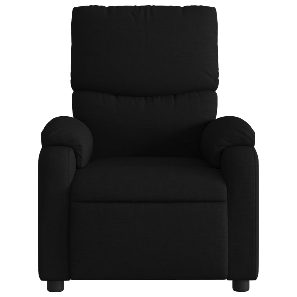 vidaXL Electric Massage Recliner Chair Black Fabric-6