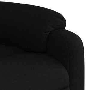 vidaXL Electric Massage Recliner Chair Black Fabric-7