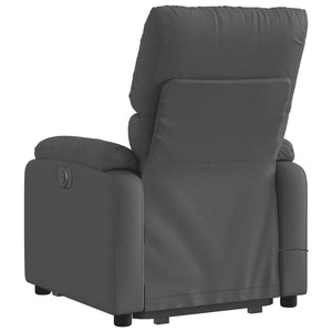 vidaXL Stand up Massage Recliner Chair Dark Gray Fabric-2