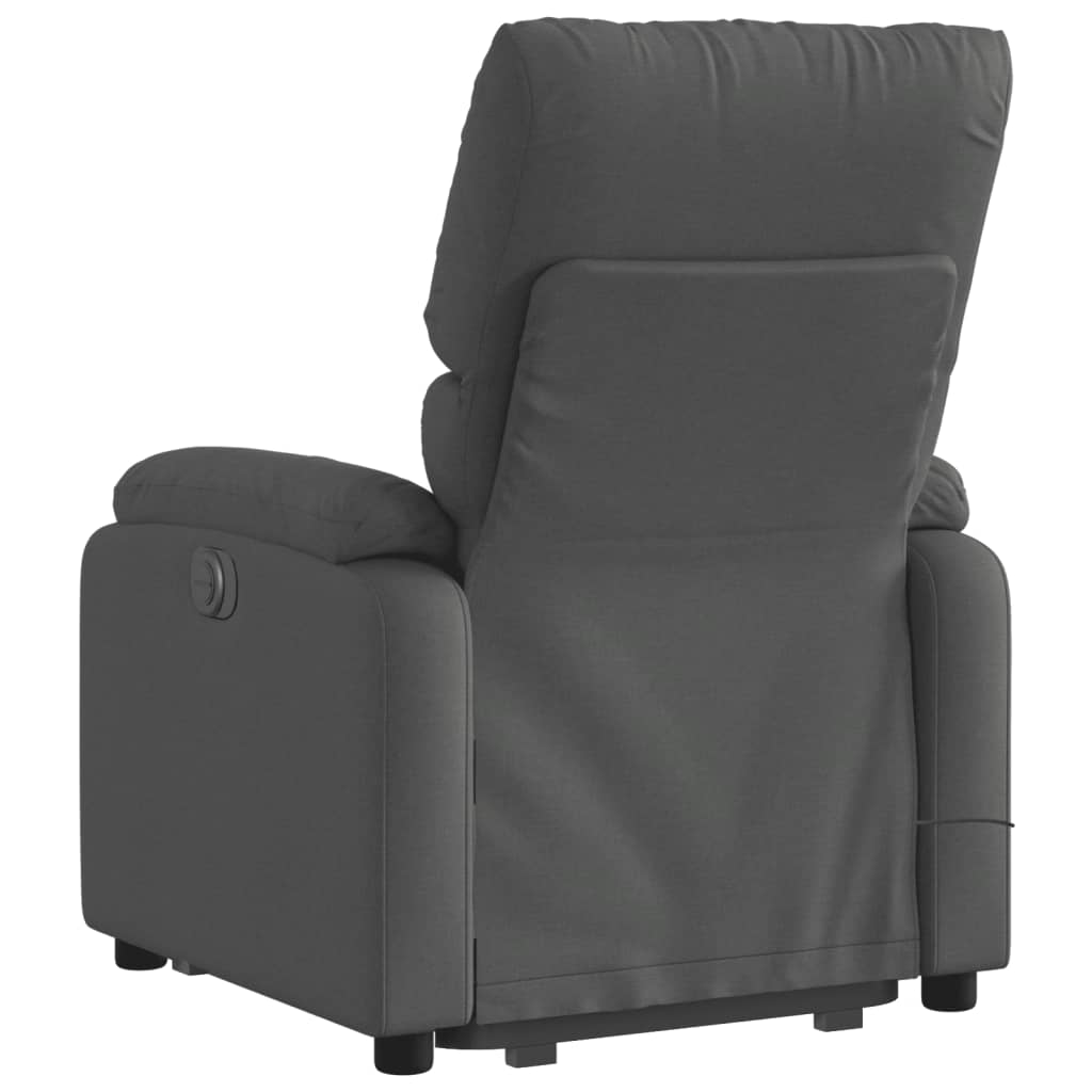 vidaXL Electric Stand up Massage Recliner Chair Dark Gray Fabric-2