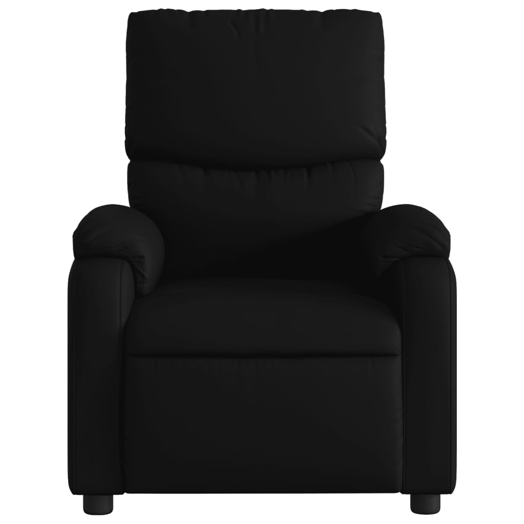 vidaXL Massage Recliner Chair Black Faux Leather-5