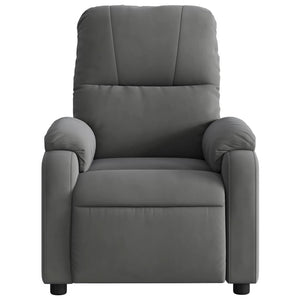 vidaXL Electric Massage Recliner Chair Dark Gray Microfiber Fabric-6