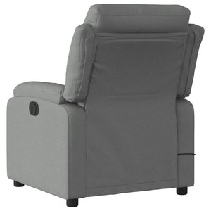 vidaXL Electric Massage Recliner Chair Dark Gray Fabric-1