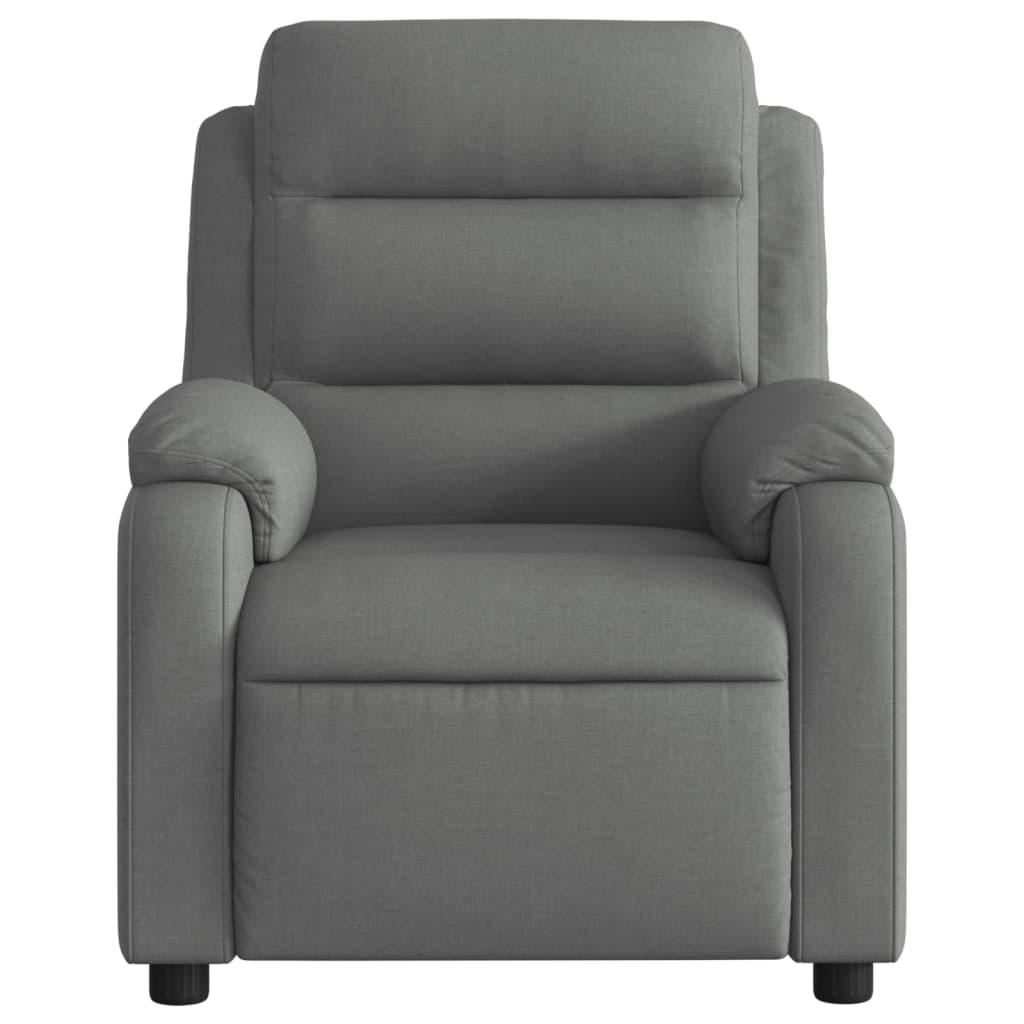 vidaXL Electric Massage Recliner Chair Dark Gray Fabric-5