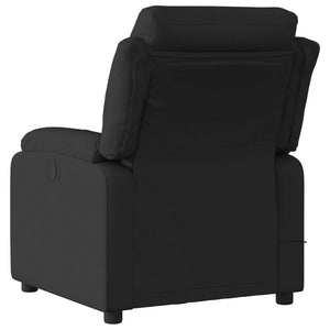 vidaXL Electric Massage Recliner Chair Black Fabric-2