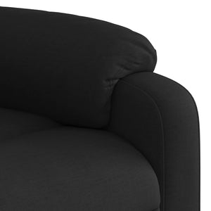 vidaXL Electric Massage Recliner Chair Black Fabric-7