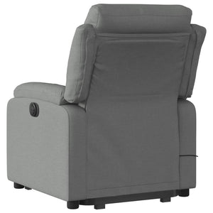 vidaXL Stand up Massage Recliner Chair Dark Gray Fabric-2