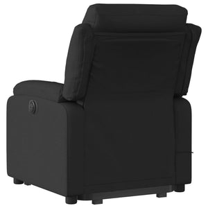 vidaXL Stand up Massage Recliner Chair Black Fabric-2