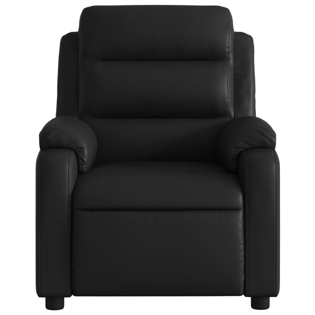 vidaXL Electric Massage Recliner Chair Black Faux Leather-6