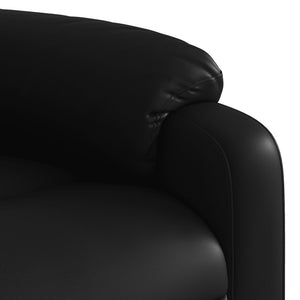 vidaXL Electric Massage Recliner Chair Black Faux Leather-7