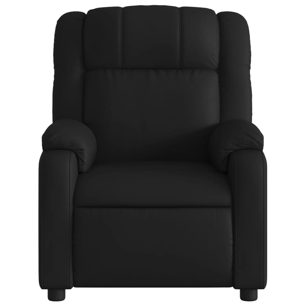 vidaXL Electric Massage Recliner Chair Black Faux Leather-6