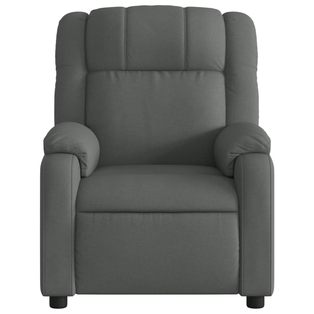 vidaXL Electric Massage Recliner Chair Dark Gray Fabric-6