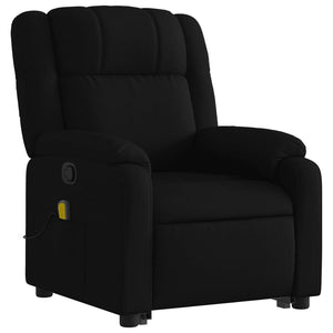 vidaXL Stand up Massage Recliner Chair Black Fabric-1