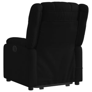 vidaXL Stand up Massage Recliner Chair Black Fabric-2