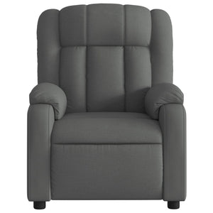 vidaXL Electric Massage Recliner Chair Dark Gray Fabric-6